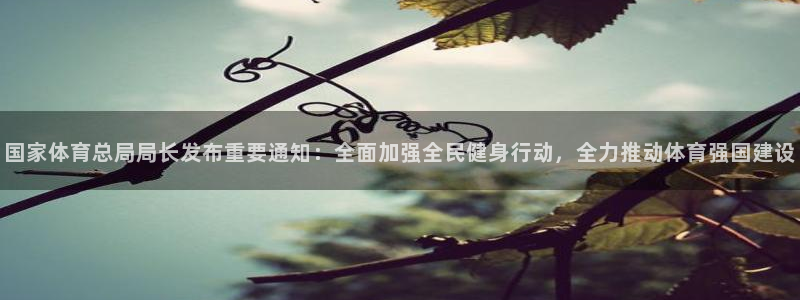 VSport体育平台-胜利因您更精彩：国家体育总局局长发布重